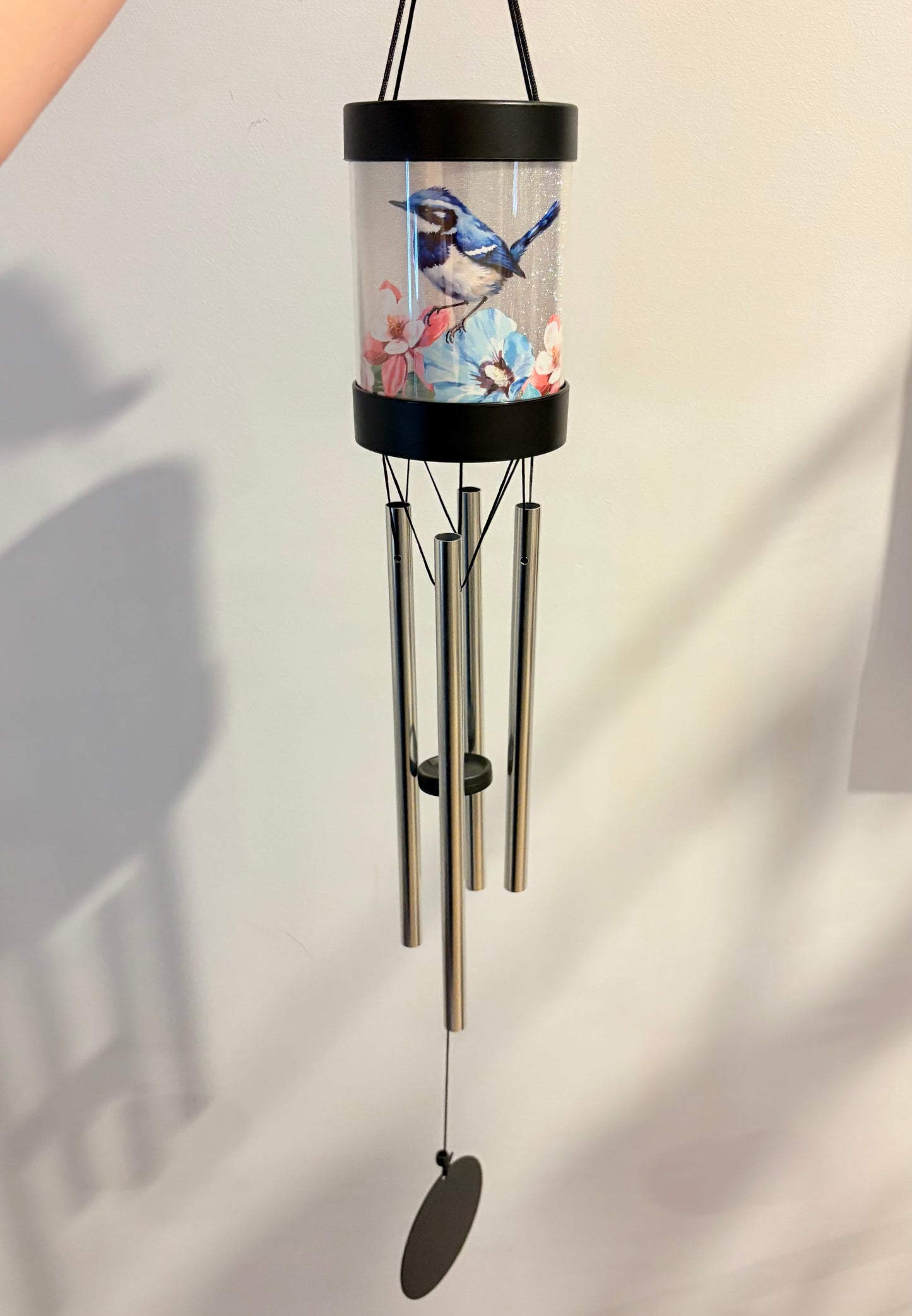 Solar Wren Bird Wind Chimes