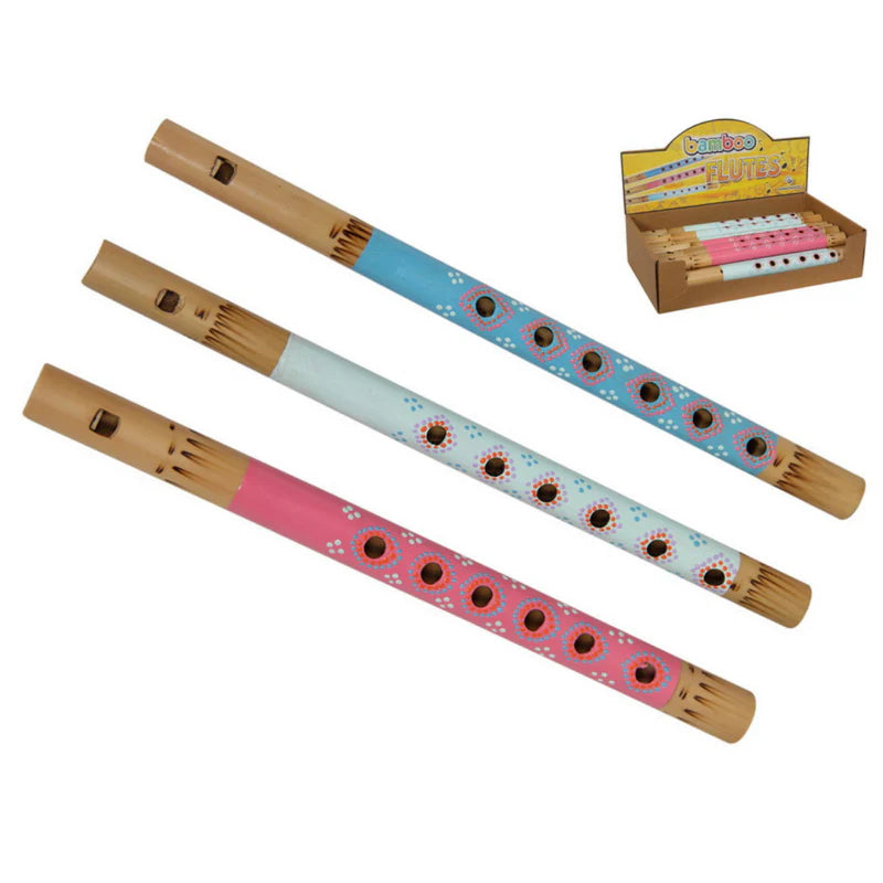 Coloured Bamboo Flutes - 31cm