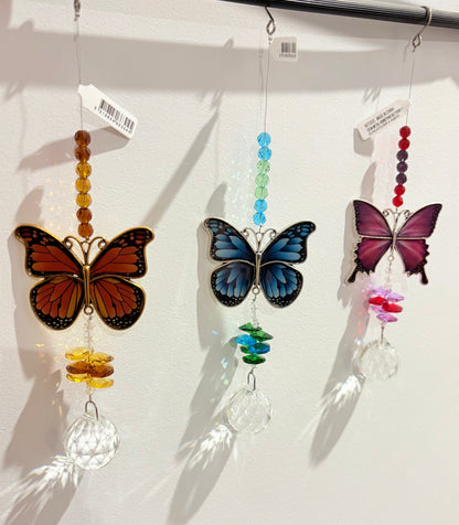 Butterfly Gemstone Suncatchers