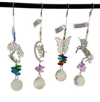 Laser Cut Crystal Suncatchers
