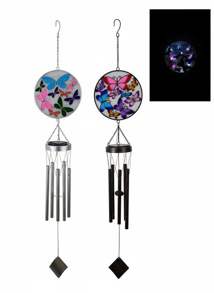 Solar Butterfly Wind Chimes