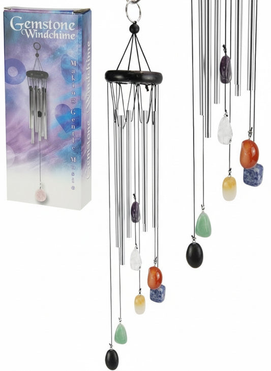 Chakra Crystal Gemstone Wind Chimes