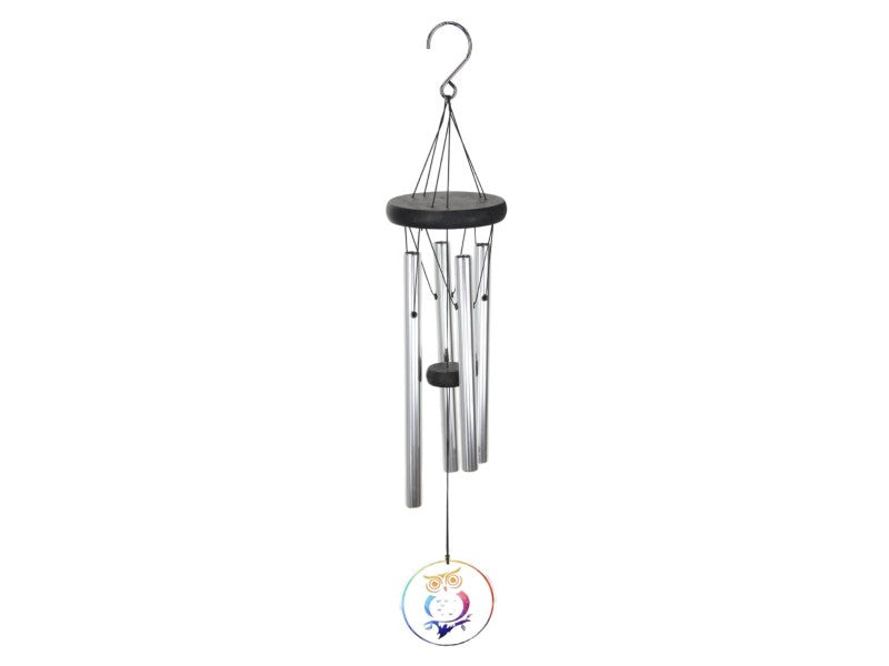 Classic 4 Tube Wind Chime With Owl Design
