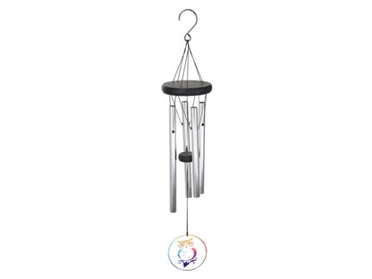 Classic 4 Tube Wind Chime With Owl Design