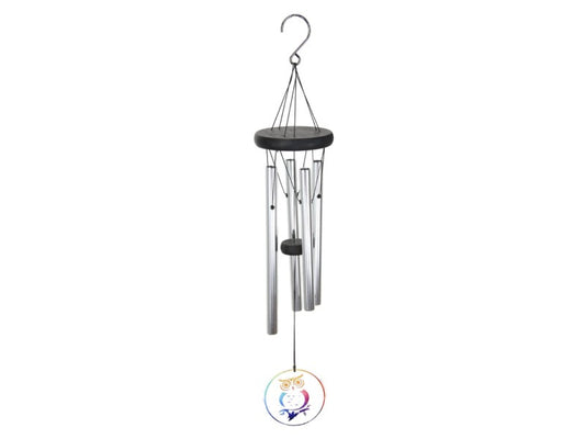 Classic 4 Tube Wind Chime With Owl Design