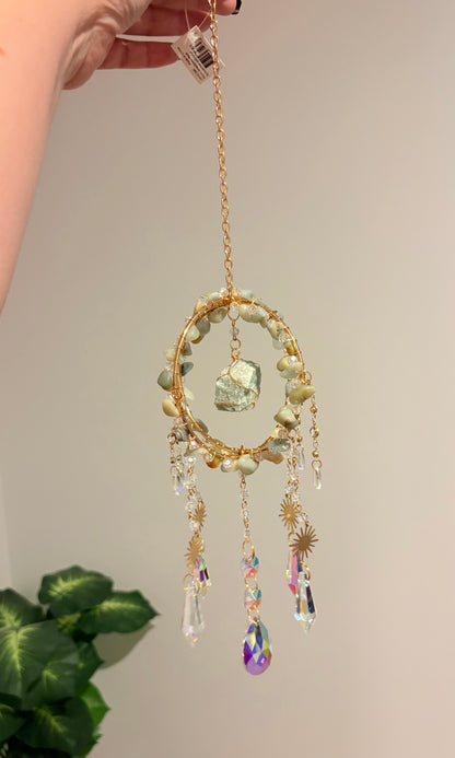 Fluorite & Amazonite Suncatchers