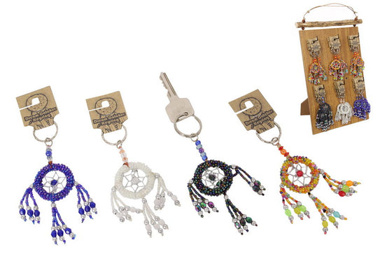 Beaded Dreamcatcher Key Rings