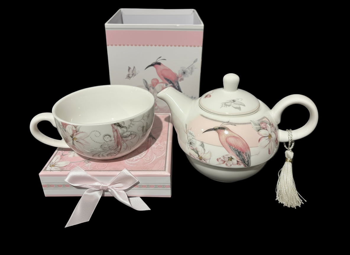 Heron Bird Tea For One Gift Set