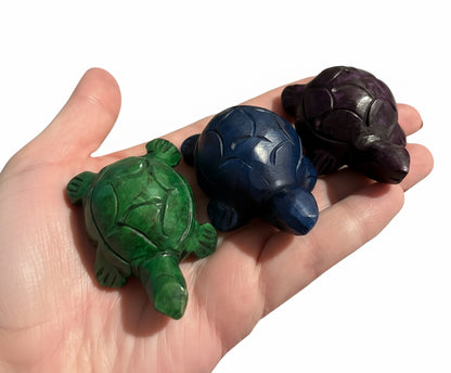Handcarved Soapstone Turtle Figurines