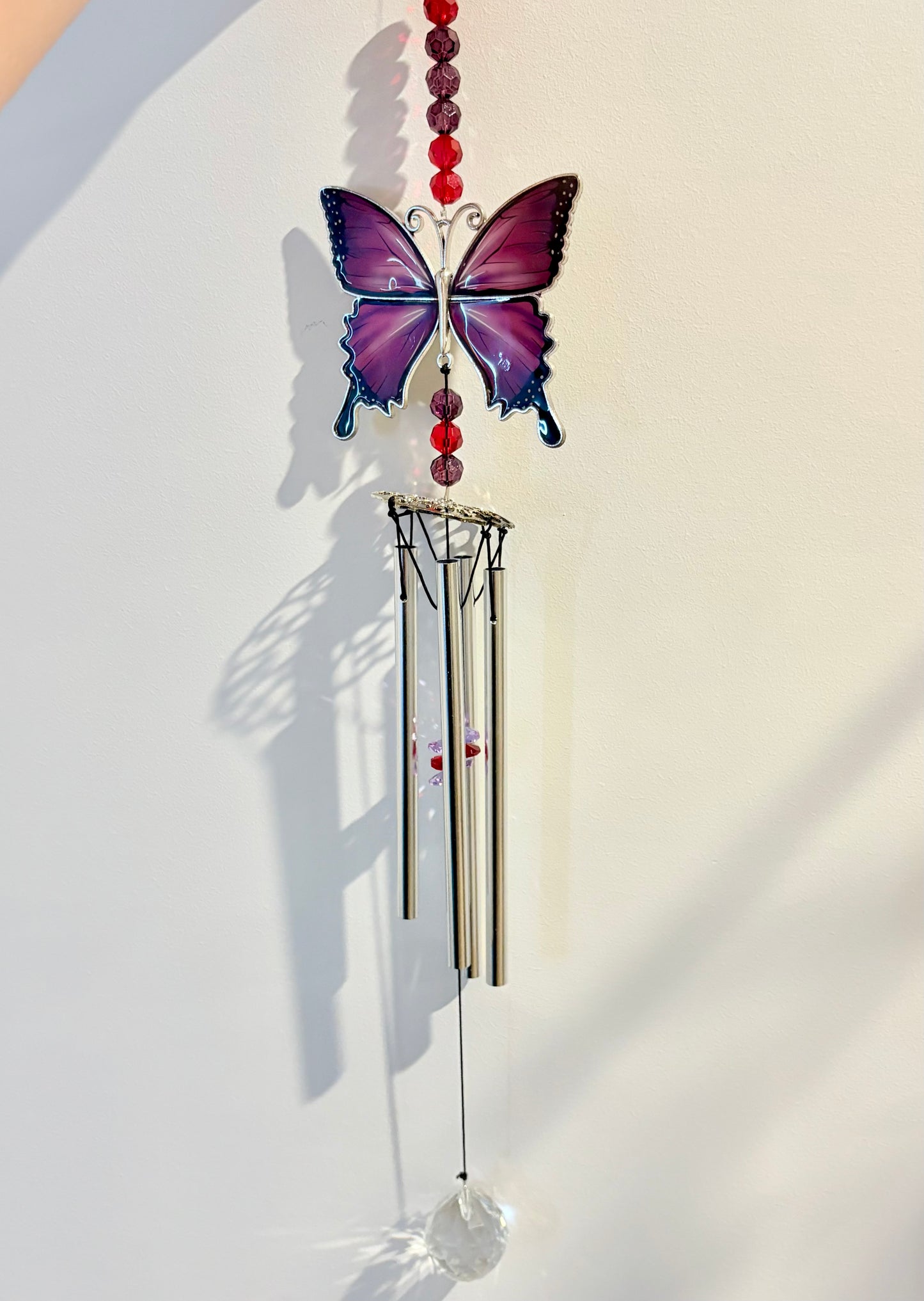 Epoxy & Metal Butterfly Wind Chimes