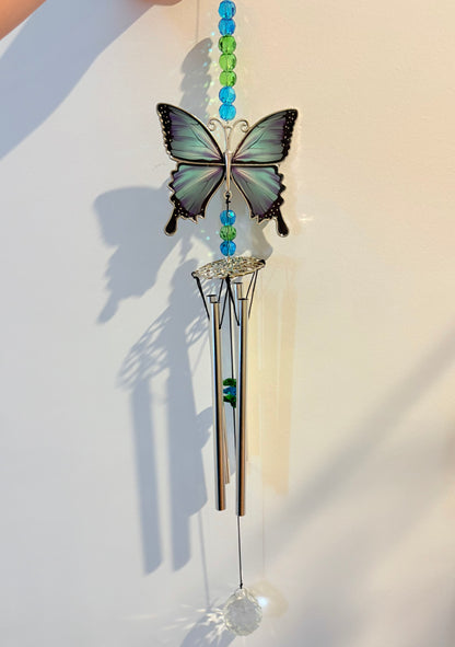 Epoxy & Metal Butterfly Wind Chimes