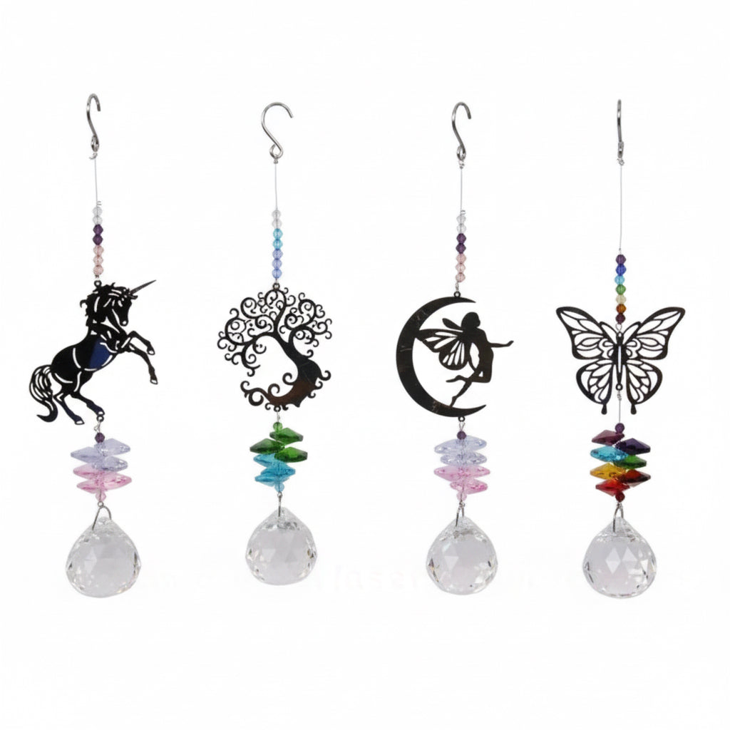 Laser Cut Crystal Suncatchers