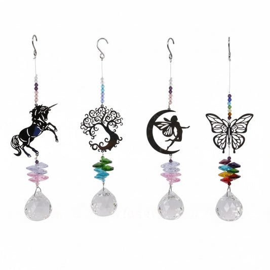 Laser Cut Crystal Suncatchers