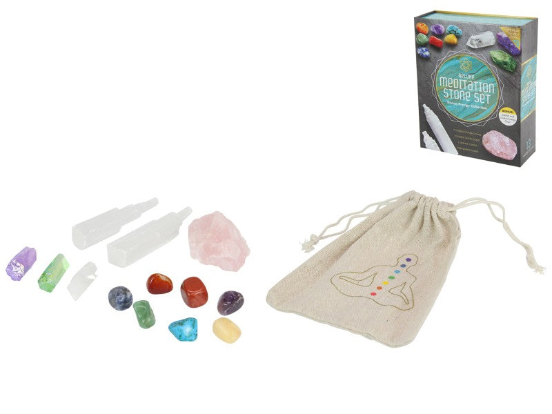 Deluxe Meditation Crystal Stone Kit