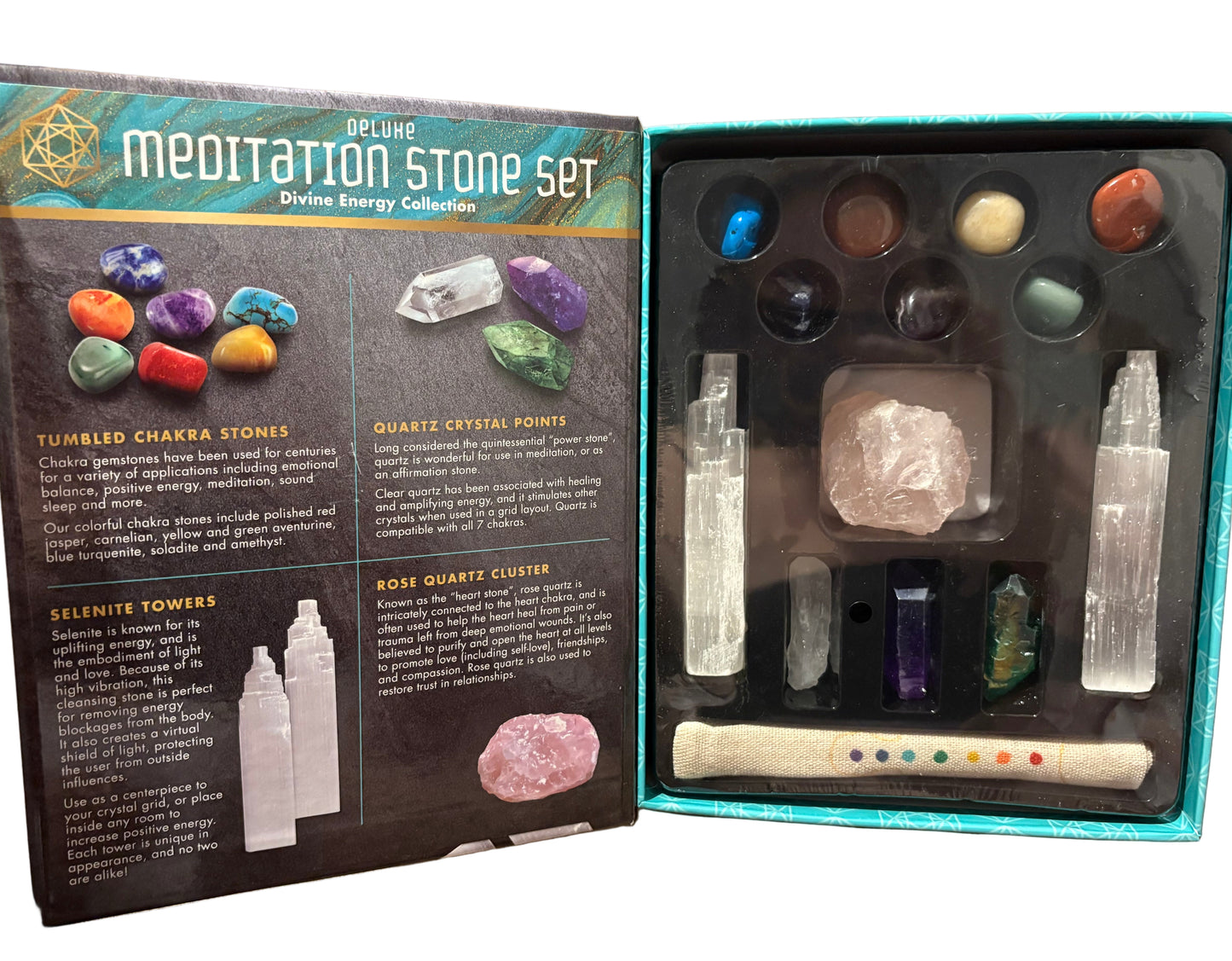 Deluxe Meditation Crystal Stone Kit