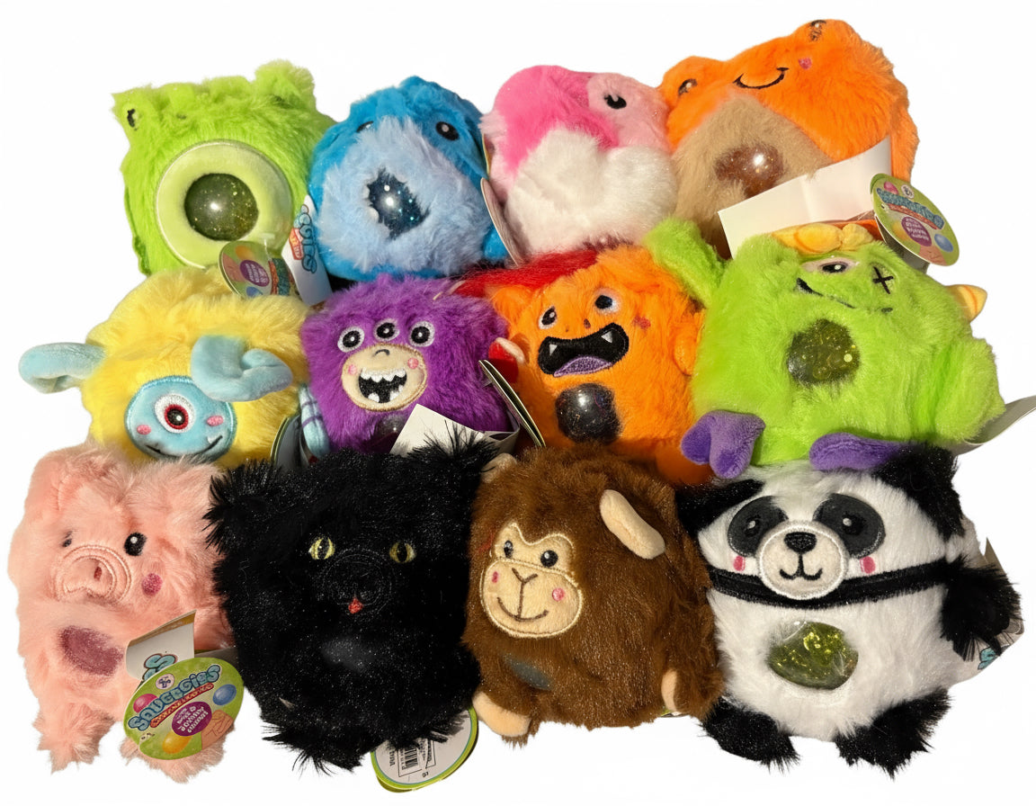 Squeegies Water Bead Plush Toys
