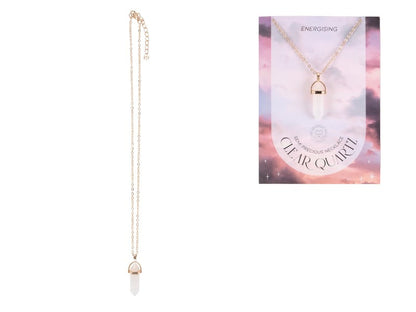 Natural Crystal Clear Quartz Necklace