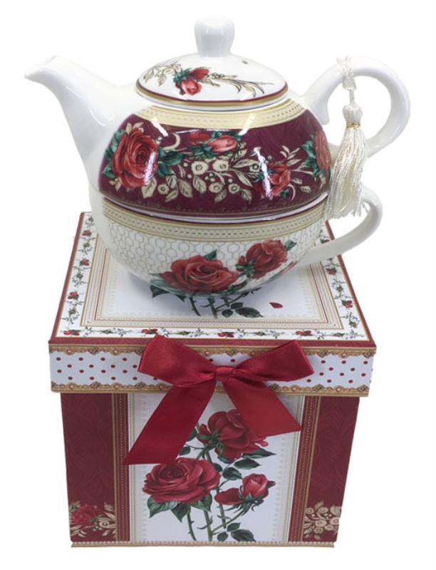 Red Rose Tea For One Gift Set