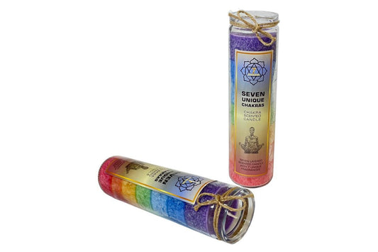 21cm Layered Scented Chakra Candle - 350g