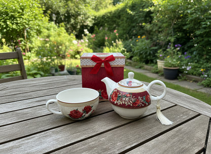 Red Rose Tea For One Gift Set