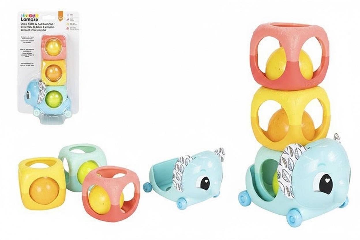 Lamaze - Stack, Rattle & Roll Block Set