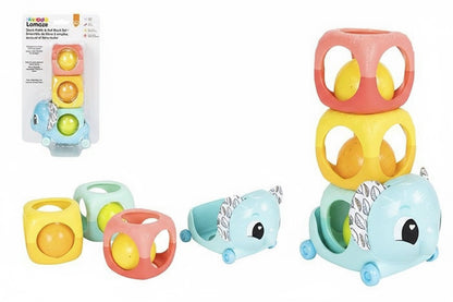Lamaze - Stack, Rattle & Roll Block Set