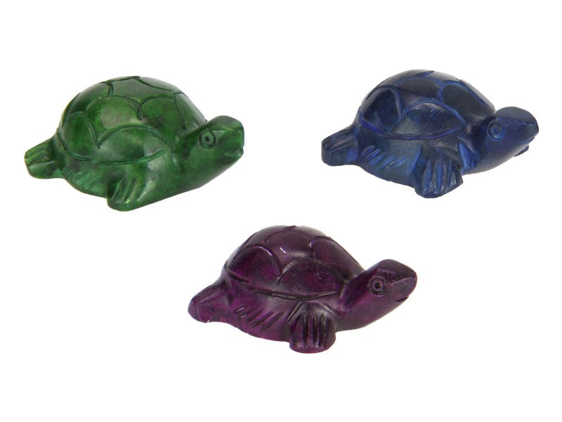 Handcarved Soapstone Turtle Figurines