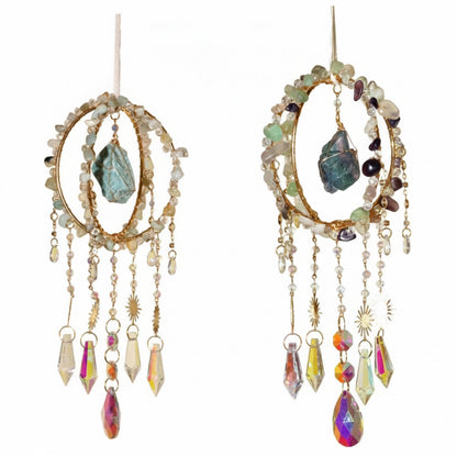 Fluorite & Amazonite Suncatchers